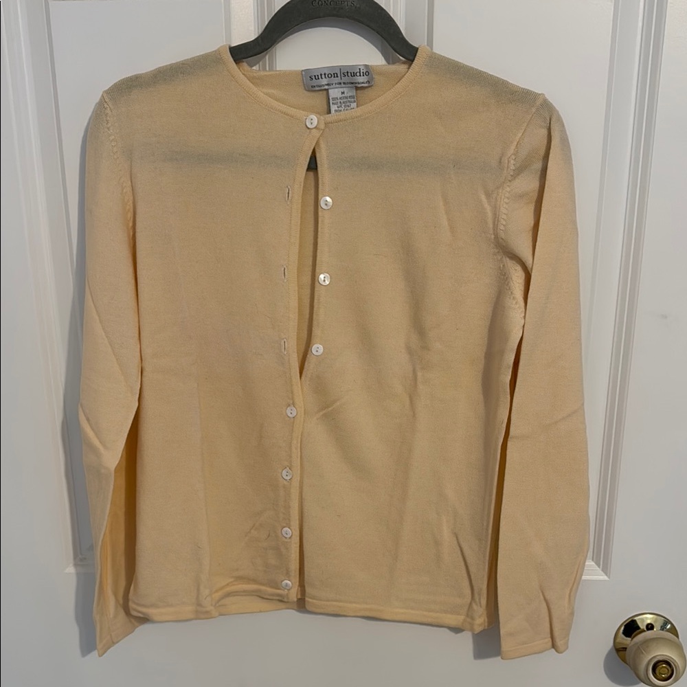Cotton Image Beige Cardigan